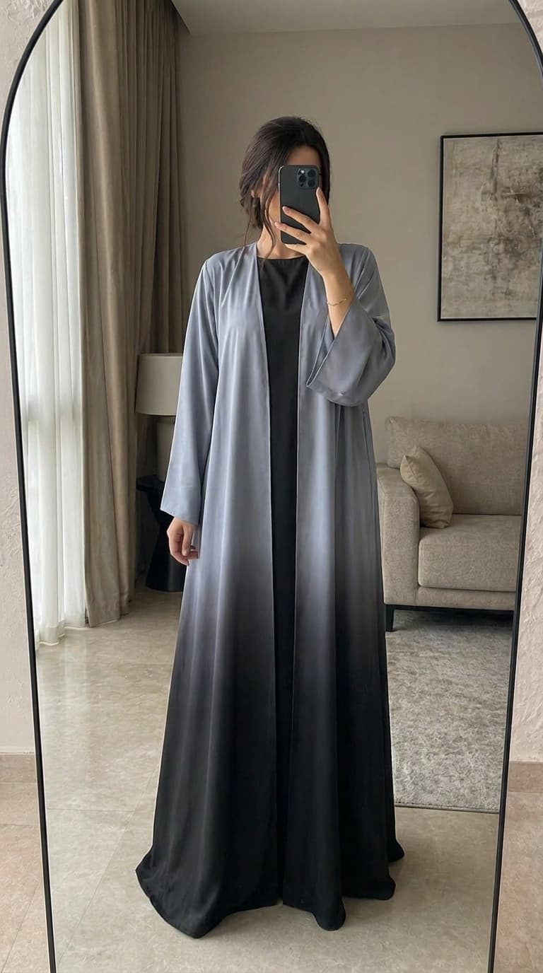 Ombré Silk Dress